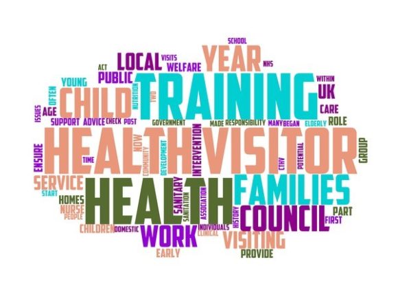 Health Visitor Typography Tie Dye