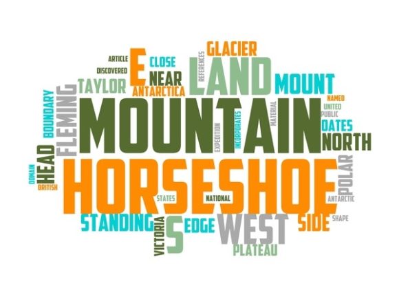 Horseshoe Mountain Typography Print