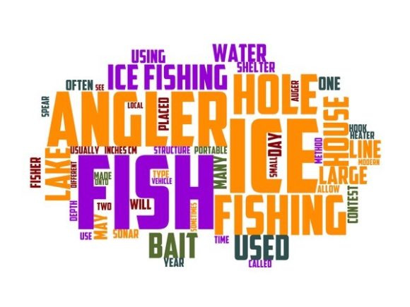 Ice Fishing Typography Sublimation: A Versatile Hand-Drawn Wordcloud for Authentic Creative Projects