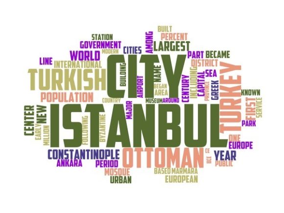 Istanbul Typography Banner: A Hand-Drawn Word Cloud for Creative Expression & Everyday Design