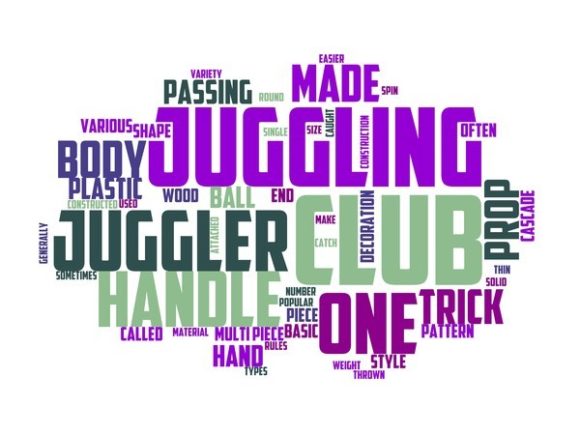 Juggling Club Typography Skinny Tumbler