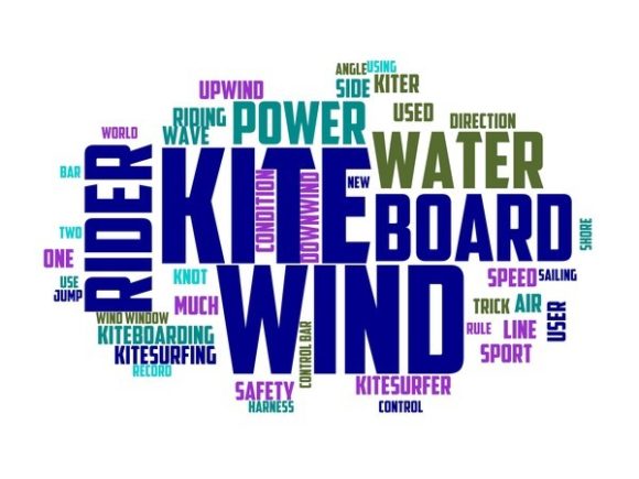 Kitesurfing Typography Tumbler