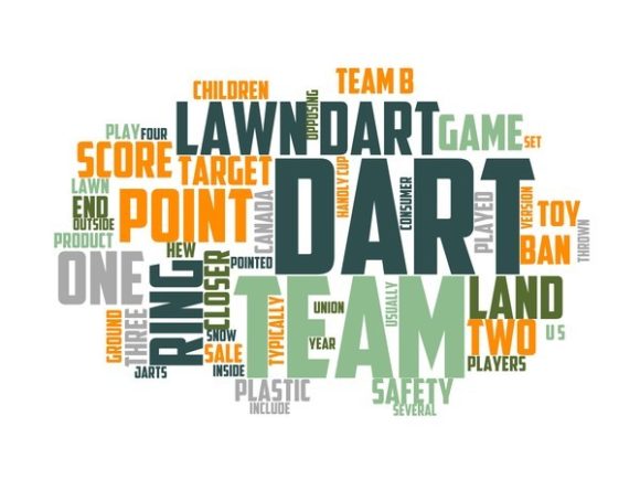 Lawn Darts Typography Sublimation