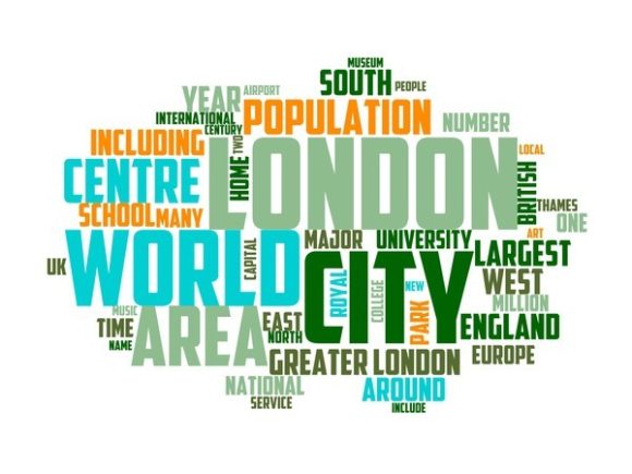 London Typography Tie Dye: Where Hand-Drawn Wordclouds Meet Everyday Creativity