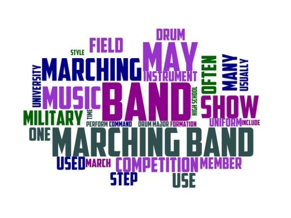 Marching Band Typography Print: A Vibrant, Versatile Design Asset for Creative Projects