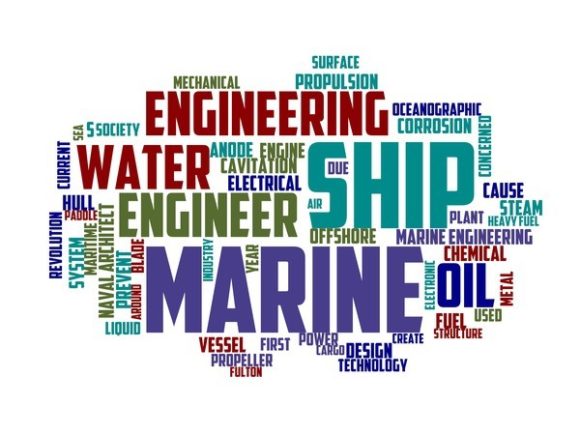 Marine Engineer Typography Tumbler