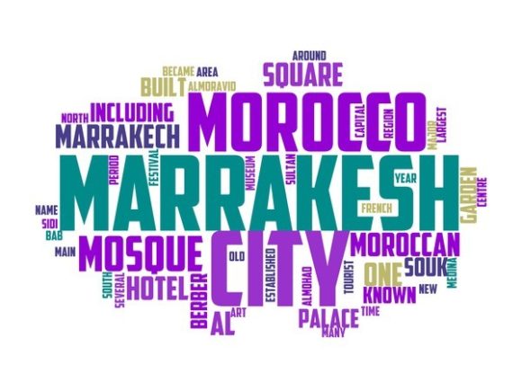 Marrakech Typography Wallpaper