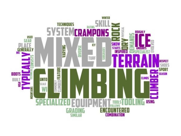 Mixed Climbing Typography Sticker