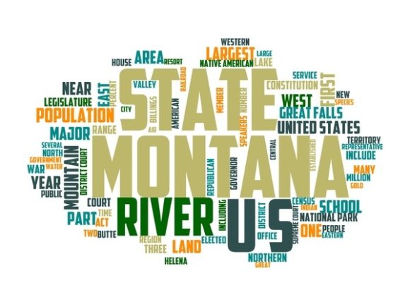 Montana Typography Tshirt: A Hand-Drawn Word Cloud Built for Creative Versatility