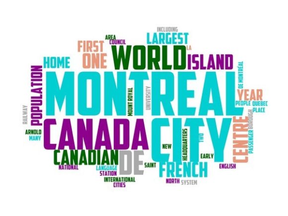 Montreal Typography Skinny Tumbler